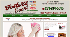 Desktop Screenshot of fosterssupermarketevart.com